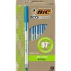 BIC Ecolutions Round Stic Ballpoint Pens, Medium Point, Blue Ink, 50/Pack (GSME509-BLU) Outlet