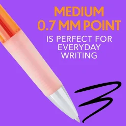 BIC Intensity Clic Gel Pen, 0.7mm, Black Ink, Dozen (RNCX11-BLK) Online