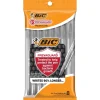 BIC Prevaguard Round Stic Ballpoint Pen, Medium Point, Black Ink, 8/Pack (GSAMP81-BLK) New