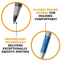 BIC Round Stic Grip Xtra Comfort Ballpoint Pen, Medium Point, Blue Ink, 24/Box, 6 Boxes/Pack (GSMG144E-BLU) Sale