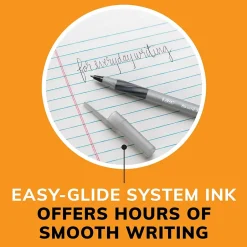 BIC Round Stic Grip Xtra Comfort Ballpoint Pens, Fine Point, 0.8mm, Black Ink, Dozen (13902) Discount