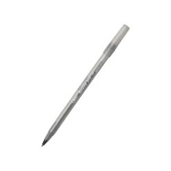 BIC Round Stic Xtra Life Ballpoint Pens, Medium Point, Black Ink, 432/Carton (GSM11BLKCT) Outlet