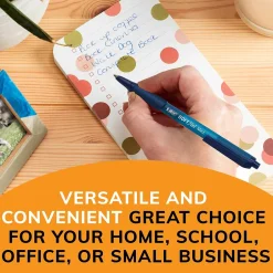 BIC Soft Feel Retractable Ballpoint Pens, Medium Point, Red Ink, 12/Pack (837399) Hot