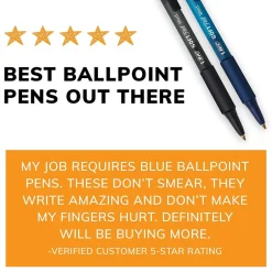 BIC Soft Feel Retractable Ballpoint Pens, Fine Point, 0.8mm, Black Ink, Dozen (12346/SCSF11BK) Best