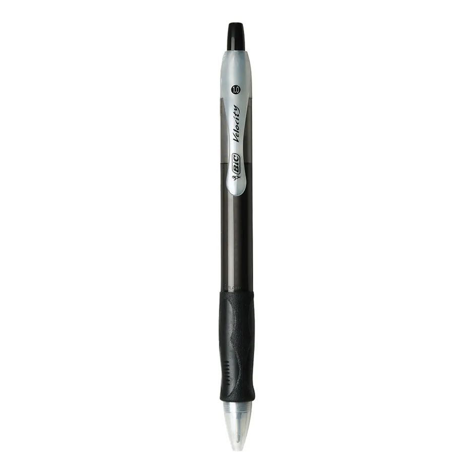BIC Velocity Retractable Ballpoint Pens, Medium Point, Black Ink, Dozen (16264/VLG11) Sale