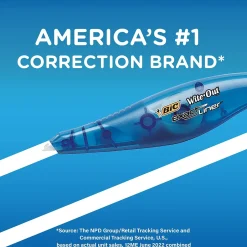 BIC Wite-Out Exact Liner Correction Tape, White, 10/Pack (WOELP10) Discount