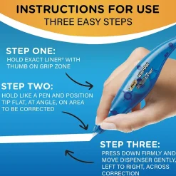 BIC Wite-Out Exact Liner Correction Tape, White, 4/Pack (WOELP418) New