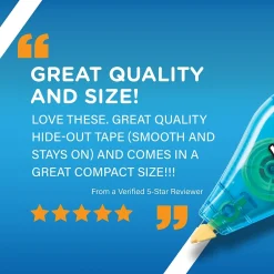 BIC Wite-Out Mini Correction Tape, White, 3/Pack (WOTMP31-WHI) Clearance