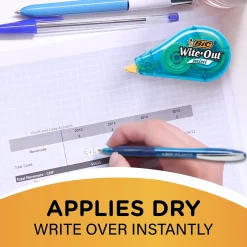 BIC Wite-Out Mini Correction Tape, White, 3/Pack (WOTMP31-WHI) Clearance