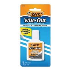 BIC Wite-Out Quick Dry Correction Fluid, 20 ml., White (50605/WOFQD12) Outlet