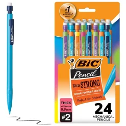 BIC Xtra Strong Mechanical Pencils, 0.9mm, #2 Hard Lead, 24/Pack (MPLWP241-BLK) Sale