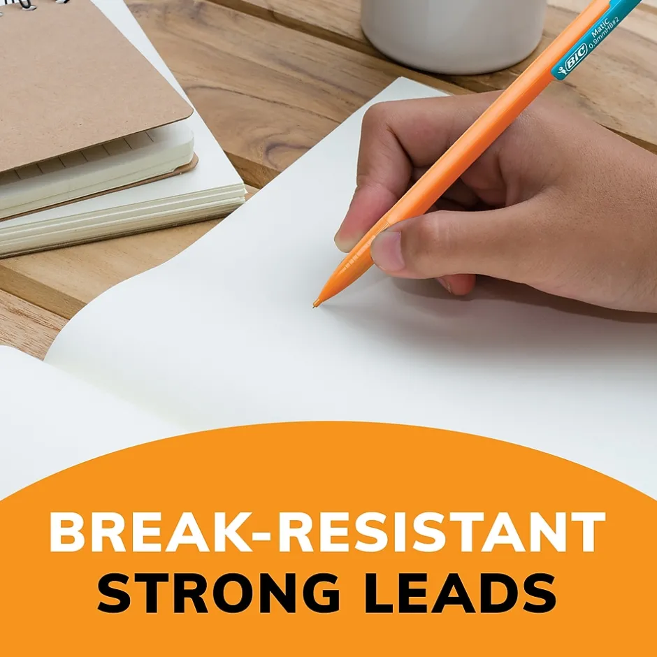 BIC Xtra Strong Mechanical Pencils, 0.9mm, #2 Hard Lead, 24/Pack (MPLWP241-BLK) Sale