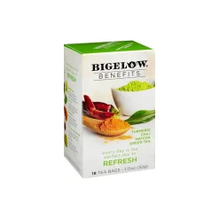 Tea<Bigelow Benefits Turmeric Chili Matcha Tea Bags, 18/Box (00826)