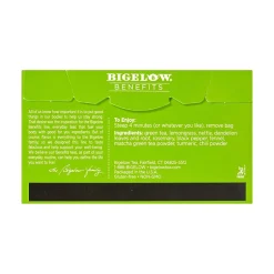 Tea<Bigelow Benefits Turmeric Chili Matcha Tea Bags, 18/Box (00826)