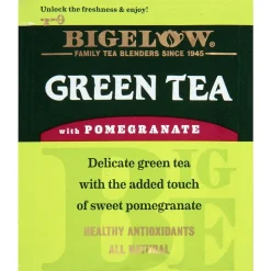 Tea<Bigelow , Green Tea with Pomegranate, 28/Box (RCB10363)