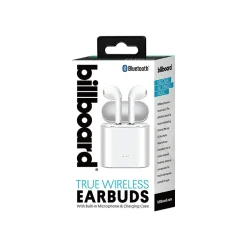 Billboard Wireless Bluetooth Stereo Headphones, White (BB1834)