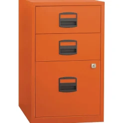 Sale 3 Drawer Vertical File, Orange, Letter, 17''W (FILE3-OR) File Cabinets