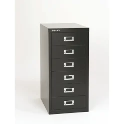 Outlet ® 6-Drawer Steel Vertical File Cabinet, Black, Letter/A4 (MD6-BK) File Cabinets