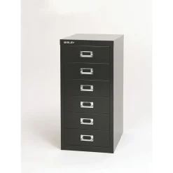 Outlet ® 6-Drawer Steel Vertical File Cabinet, Black, Letter/A4 (MD6-BK) File Cabinets