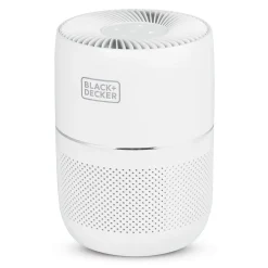 Air Purifiers<Black & Decker HEPA Tabletop Air Purifier, 3-Speed, White (BAPT01)
