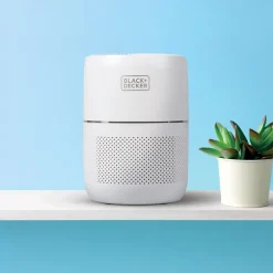 Air Purifiers<Black & Decker HEPA Tabletop Air Purifier, 3-Speed, White (BAPT01)