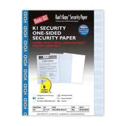 Discount Kan't Kopy 8.5" x 11" Security Paper, 60 lbs., Blue, 250 Sheets/Pack (KK12A1VBLNB) Security & Carbon