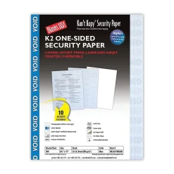 Outlet Kan't Kopy 8.5" x 11" Security Paper, 60 lbs., Blue, 500 Sheets/Ream (KK25A1VBLNB) Security & Carbon