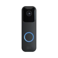 Smart Doorbells<Blink Wi-Fi Wired/Wireless Smart Video Doorbell, Black (B08SG2MS3V)