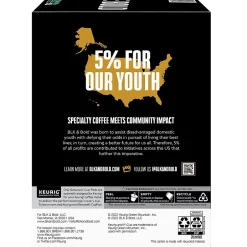 Keurig K-Cups<BLK & Bold Brighter Days Coffee Keurig K-Cup Pod, Light Roast, 80/Carton (5000372406CT)