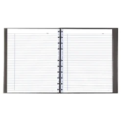 Blueline MiracleBind 1-Subject Professional Notebooks, 11" x 9.0625", College Ruled, 75 Sheets, Black (AF11150.81)