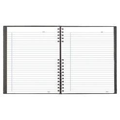 Blueline NotePro 1-Subject Professional Notebooks, 8.5" x 10.75", College Ruled, 100 Sheets, Black (A10200.BLK)