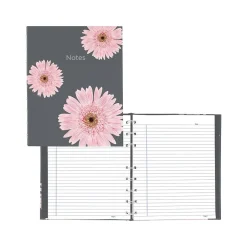 Blueline Pink Daisy NotePro Professional Notebooks, 7.25" x 9.25", College Ruled, 75 Sheets, Gray/Silver (A6016.01) Discount