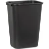 Boardwalk 10.25 gal. Plastic Trash Can without Lid, Black (UNS 41QTWB BLA)