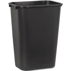 Boardwalk 10.25 gal. Plastic Trash Can without Lid, Black (UNS 41QTWB BLA)
