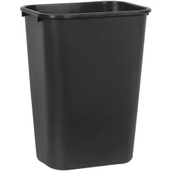 Boardwalk 10.25 gal. Plastic Trash Can without Lid, Black (UNS 41QTWB BLA)
