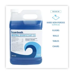 Boardwalk ® Neutral Disinfectant, Floral Scent, 1 gal Bottle, 4/Carton