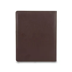 Bond Street Faux Leather Portfolio Case with Zipper Closure, Brown (WRC1511BS-BROWN)