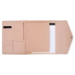 Bond Street Faux Leather Portfolio Case with Snap Closure, Rose (WRC5195BS-ROSE)