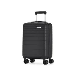 Bond Street Panoramic 21.5" Hardside Carry-On Suitcase, Double Spinner Wheels, Black (HLG7220BS-BLACK)