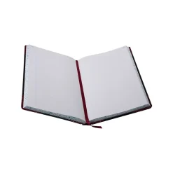 Hot 9 Series Record Book, 8.63" x 14.13", Black, 150 Sheets/Book (9-300-R) Accounting & Record Journals