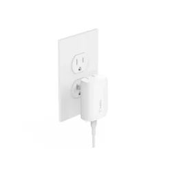 Belkin BOOST↑CHARGE 30W USB-C PD GaN Wall Charger, White (WCA005DQWH)