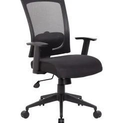 Online Boss Mesh Back Task Chair, Black (B6706-BK) Office Chairs