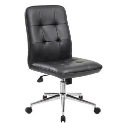 Best Boss Millennial Modern Faux Leather Computer and Desk Chair, Black (B330-BK) Office Chairs