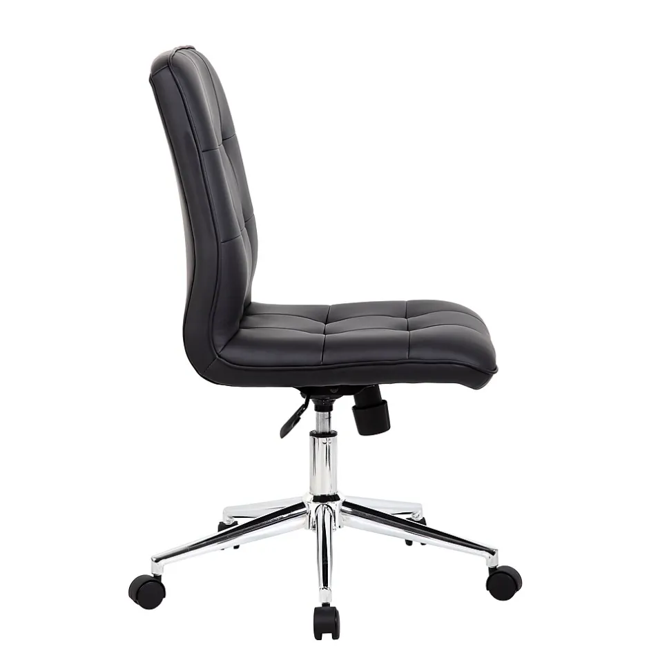Best Boss Millennial Modern Faux Leather Computer and Desk Chair, Black (B330-BK) Office Chairs