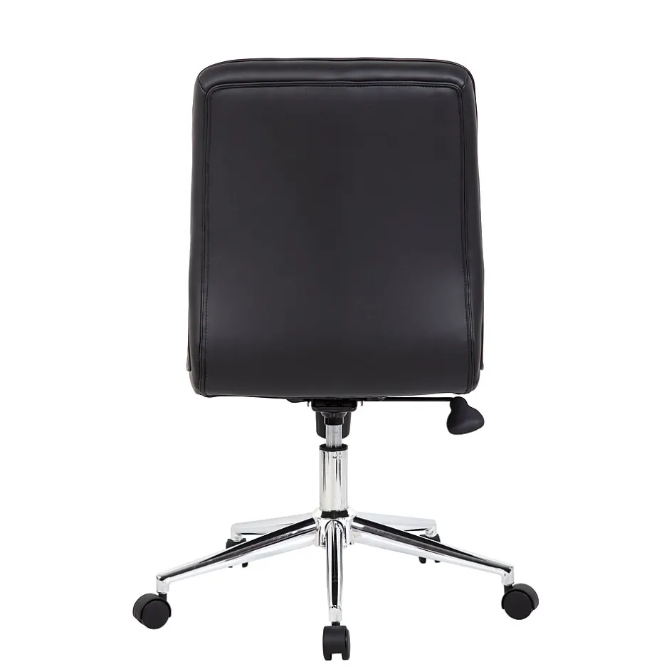 Best Boss Millennial Modern Faux Leather Computer and Desk Chair, Black (B330-BK) Office Chairs