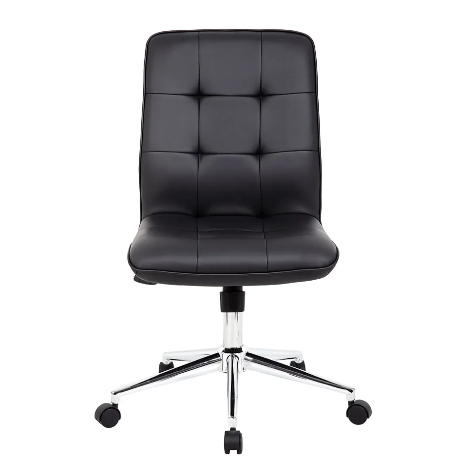Best Boss Millennial Modern Faux Leather Computer and Desk Chair, Black (B330-BK) Office Chairs