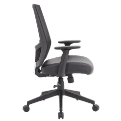 Sale Mesh/Vinyl Swivel Task Chair, Black (B6044AM-BK) Office Chairs