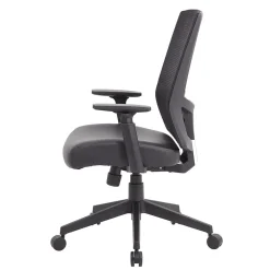 Sale Mesh/Vinyl Swivel Task Chair, Black (B6044AM-BK) Office Chairs