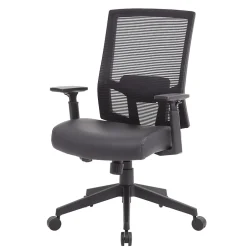 Sale Mesh/Vinyl Swivel Task Chair, Black (B6044AM-BK) Office Chairs