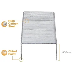 Bostitch Premium Standard Staples, 0.25" Leg Length, 5000 Staples/Box (SBS191/4CP) Hot